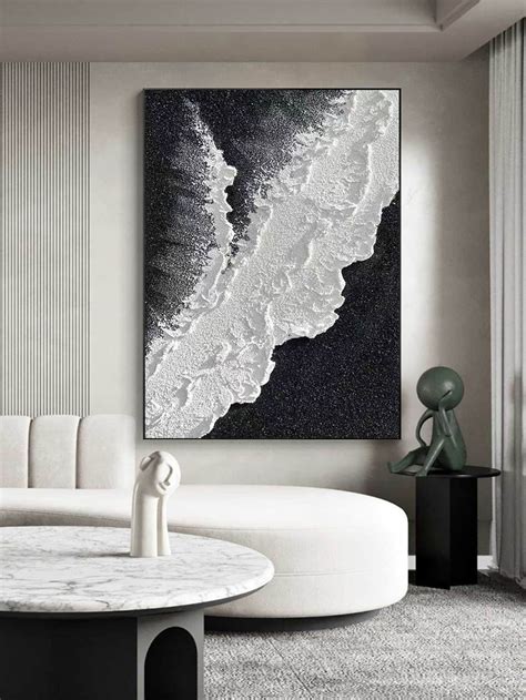 large black and white wall art